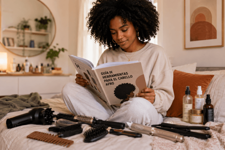 guía de herramientas para el cabello afro